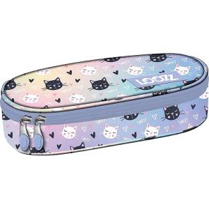 Loozz Ученически несесер Loozz Happy Cats - 1 цип (5903235713897)