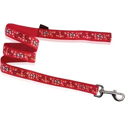 Pet Interest Pet Inerest Cute Bones Line Red повод за куче