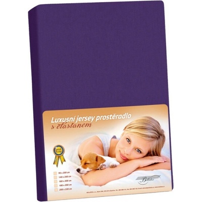 Bellatex prestieradlo Jersey LUX Švestkové 200x220