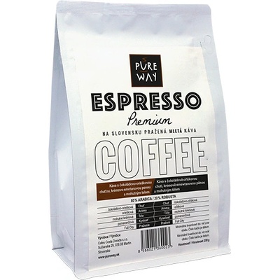 Pureway Espresso PREMIUM mletá 200 g