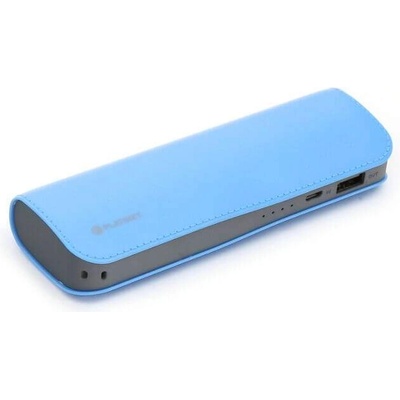 Platinet Power Bank Leather 7200 mAh - външна батерия с 2 USB изходa за таблети и смартфони (син)