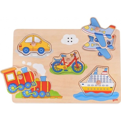 Goki puzzle so zvukmi dopravné prostriedky