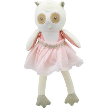 Wilberry Парцалена кукла Бухал с пачка, в бежово и розово, 30 см (WB004118)