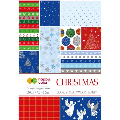 Happy Color Blok effect christmas 150 g/m2 A4 10 listů 17 vzorů HA 3815 2030 X
