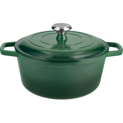 Silvercrest Liatinový hrniec Premium, 26 cm (zelená) (100409470)