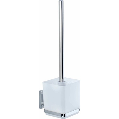 Wenko WC kefa Bez vrtania VacuumLoc QUADRO transparentná 37 x 10 x 13 cm