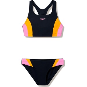 Speedo Дамски комплект бикини Speedo Women's Colourblock Splice 2 Piece 2.0 Bikini - Anthracite / Creamsicle / Hope - размер 46 (EU) (150-4406-0617)