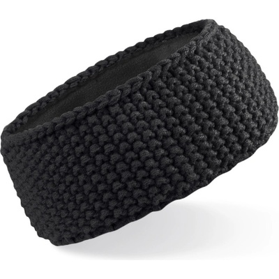 Beechfield Slopeside Waffle B 434 COT53043400299-black Černá