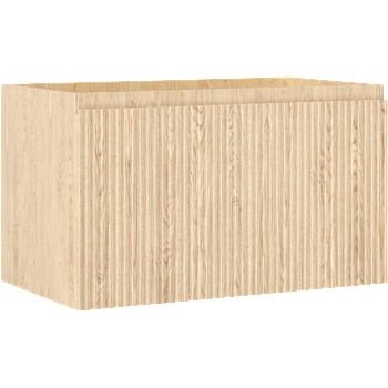 Mexen Rivel баня шкаф под умивалник 80 см, 1 чекмедже, оребрен, дъб - 91A20-08047-1-BF81 (91A20-08047-1-BF81)