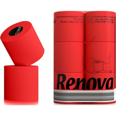 RENOVA Black Label červený 3-vrstvový 6 ks