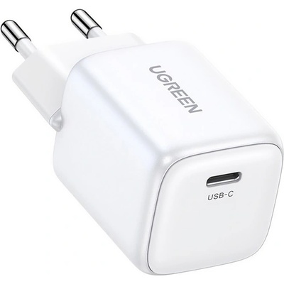 UGREEN Променливотоково зарядно устройство Type-C с гнездо 20W, PD бързо зарядно устройство 4.0, БЯЛО CD318_W (CD318_W)