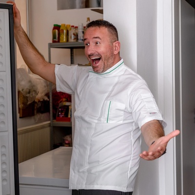 Egochef Microtec krátký rukáv bílý XXL
