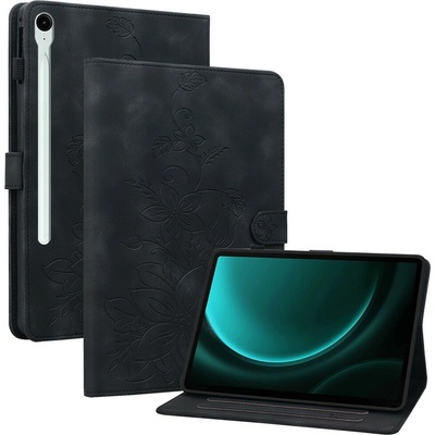 Vsetkonamobil 129932 ART LILY Zaklápacie puzdro pre Samsung Galaxy Tab S9 FE / Tab S10 FE / Tab S10 Lite čierne