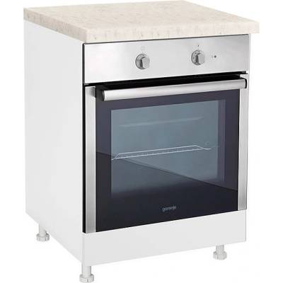 Matis Кухненски шкаф долен за вградена фурна Aura D60 R бял