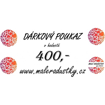 Dárkový poukaz v hodnotě 400,-