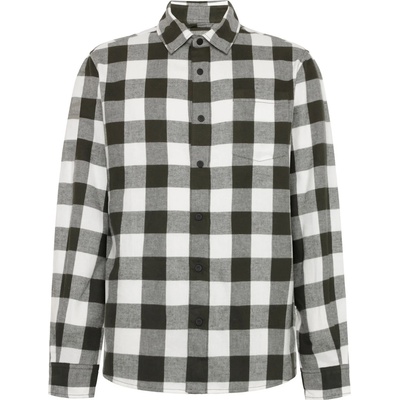 KnowledgeCotton Apparel Мъжка риза с копчета KnowledgeCotton Apparel Regular Fit Checkered Flannel Shirt - Green Check - размер XXL (033-2927-0315)