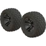 Arrma колело 2.8" MT Gun Metal, гуми dBoots Fortress (2)