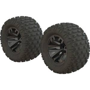 Arrma колело 2.8" MT Gun Metal, гуми dBoots Fortress (2)