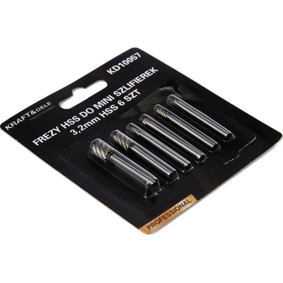 Kraft&Dele Stopkové frézy HSS pro mini brusky, 3,2 mm, KD10057 KD10057