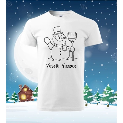 Vianočné tričko Snehuliak SK