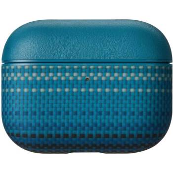 PITAKA Magsafe Калъф за Apple AirPods Pro 3, Pitaka Aramid Fiber Magnetic Moonrise Case, Син (APM2503)