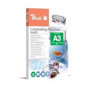 Peach laminating foils A3 matt 100 pieces 2 x 80 mic (160 m) - writable - S-PP580-15