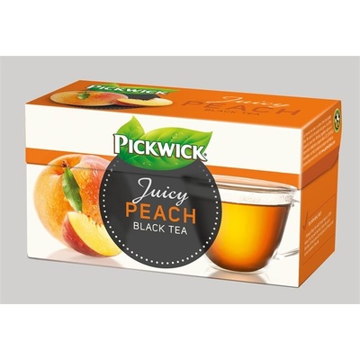 PICKWICK Čierny čaj broskyňa 20 x 1,5 g