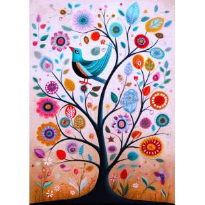 Enjoy - Puzzle May the Bluebird of Happiness Fly Into Your Tree - 1 000 piese