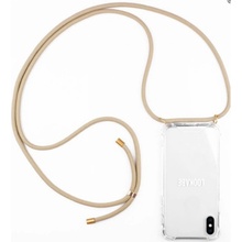 Pouzdro Lookabe Necklace iPhone Xs gold nude loo008