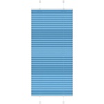 vidaXL Плисирана щора, синя, 65x150 см, ширина на плата 64, 4 см, полиестер (4015187)