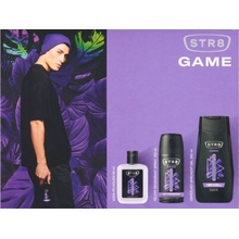 STR8 Game voda po holení 50 ml + deospray 150 ml + sprchový gel 250 ml dárková sada