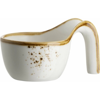 Mäser Gurmánska miska Pintar White hnedé bodky 12,5 x 9 cm