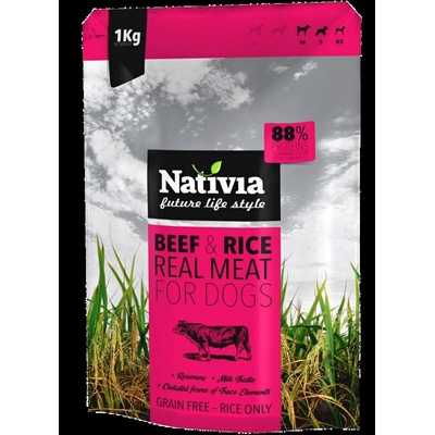 Nativia Real Meat beef & rice 1 kg