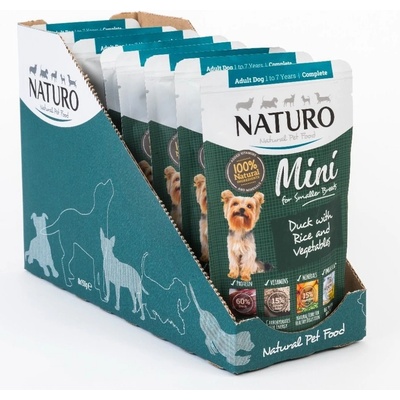 Naturo Adult Mini Duck & Rice with Vegetables 8 x 150 g