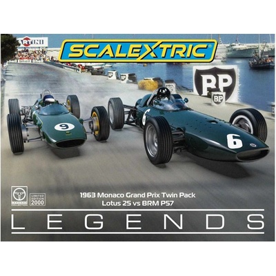 SCALEXTRIC Autíčko Single Seater C4580A 1963 Monaco Carlo Grand Prix Twin Pack 1:32