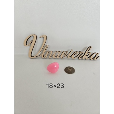 Nufak s pojistkou ružová 18*23mm na sklade