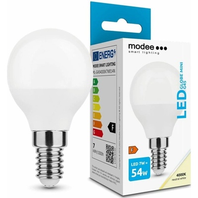 Modee E14 7W mini globe LED studená 4000K