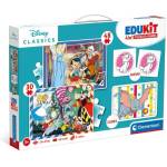 Clementoni EDUkit - Disney Classics 4в1 (пексесо, 48 + 30 пъзел, 6 кубчета) (18290)