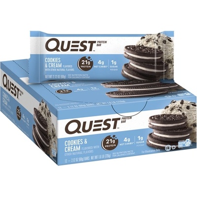 Quest Nutrition Quest Bar - Cookies & Cream / Oreo [12 x 60 грама]
