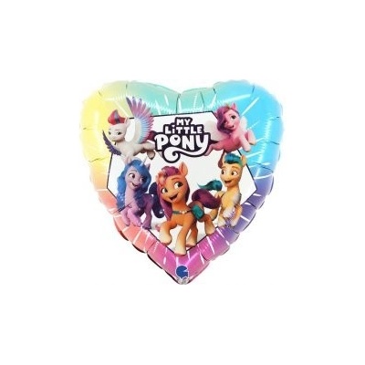 GRABO fóliový balónek Srdce My little Pony 18 46cm nafukovací