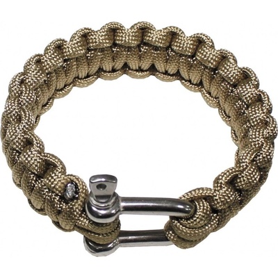 MFH paracord kovová spona 2,3 cm coyote