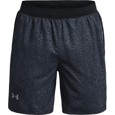 Under Armour kraťasy UA LAUNCH 7'' PRINTED SHORT šedá