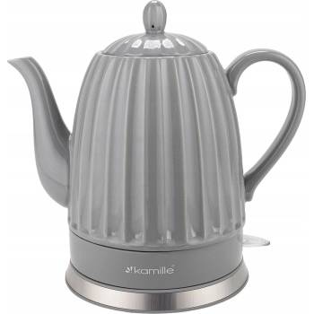 NoName Керамичен чайник 1.5L 1500W Сив (KAMI-CZ-003-92) (KAMI-CZ-003-92)