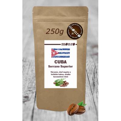 Monro CUBA SERRANO SUPERIOR KÁVA ARABIKA zrnková 250 g