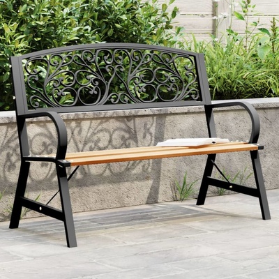 VidaXL Zahradní lavice 120 cm dřevo – Zboží Dáma