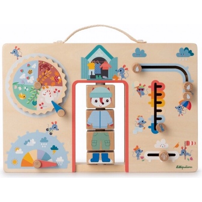 Lilliputiens - Activity Board - oblékáme se podle počasí - liška Alice