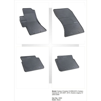 Image 1 of FroGum Гумени стелки за SUBARU Forester (2008-2013) / Impreza (2007-2011) / Legacy, Outback (2003-2009), марка Frogum (0890)
