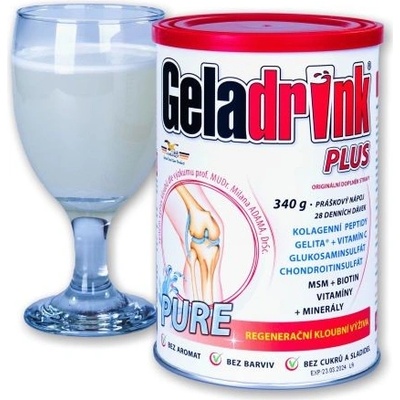 Geladrink Plus Pure práškový nápoj 340 g
