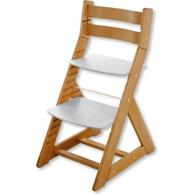 Hajdalánek Rostoucí židle Alma standard dub světlý / světle šedá