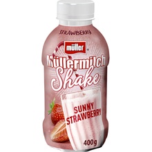 Müllermilch Mléčný nápoj jahodový shake 400g